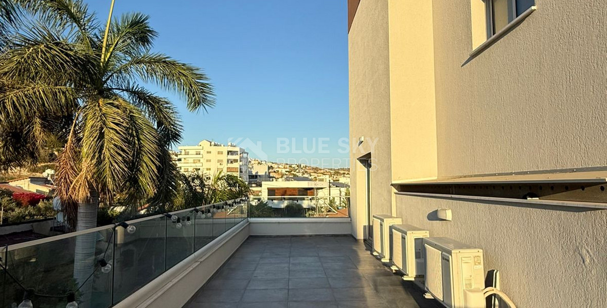Full-Floor Two-Bedroom Apartment for sale in Agia Fyla: Sea-View & Big Verandas