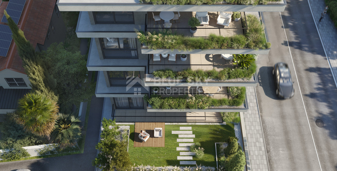 Three Bedroom Penthouse with roof garden, barbeque and pool for sale in Potamos Germasogeias