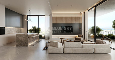 Three Bedroom Penthouse with roof garden, barbeque and pool for sale in Potamos Germasogeias