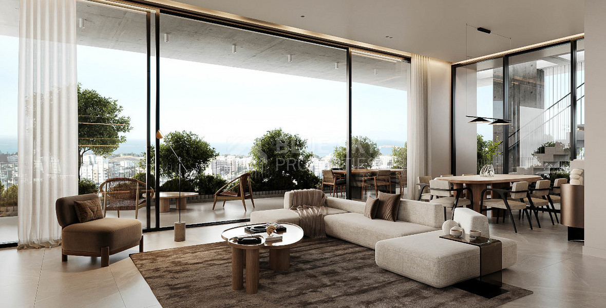 Three Bedroom Penthouse with roof garden, barbeque and pool for sale in Potamos Germasogeias