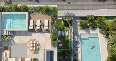 Three Bedroom Penthouse with roof garden and pool for sale in Potamos Germasogeias