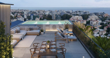 Three Bedroom Penthouse with roof garden and pool for sale in Potamos Germasogeias