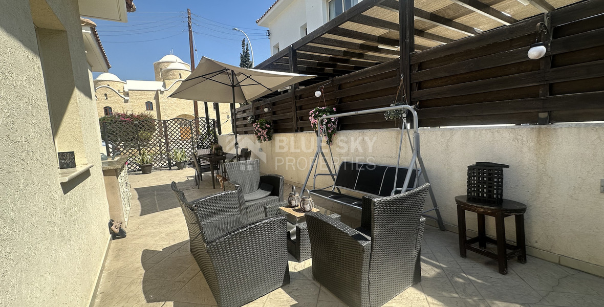 For rent furnished detached two bedroom Bungalow with small garden in Agios Tychonas