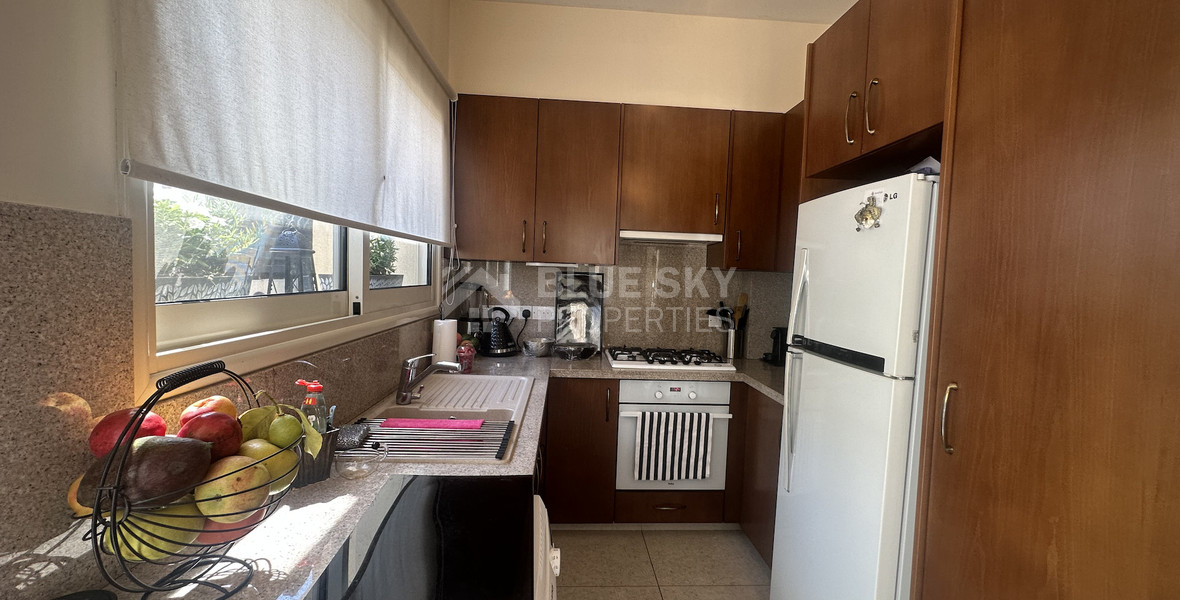 For rent furnished detached two bedroom Bungalow with small garden in Agios Tychonas