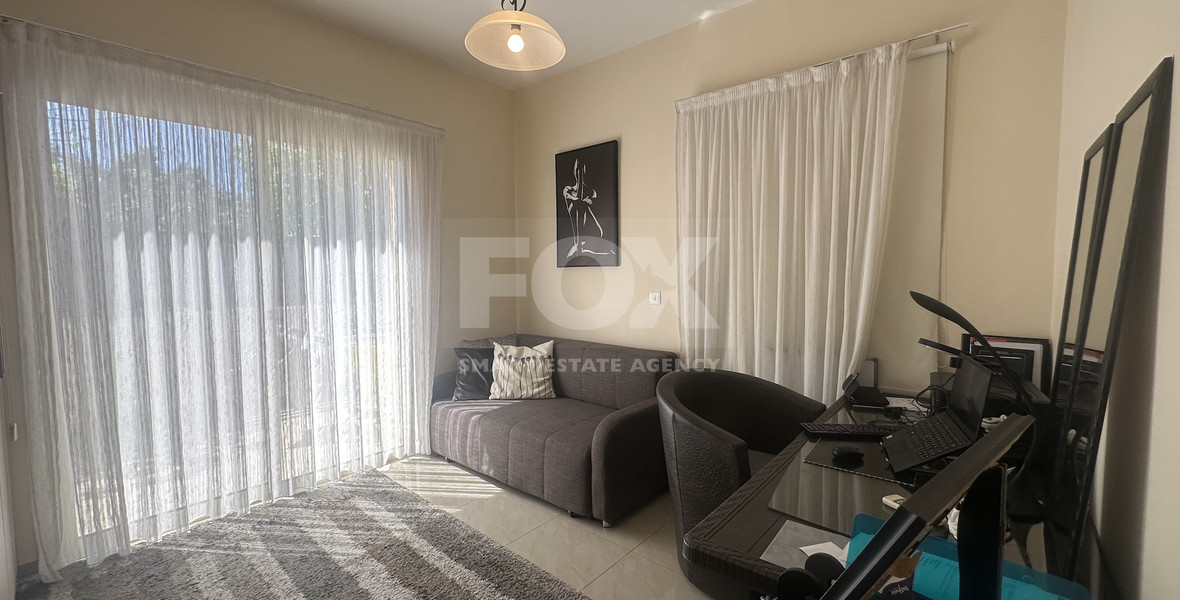 For rent furnished detached two bedroom Bungalow with small garden in Agios Tychonas