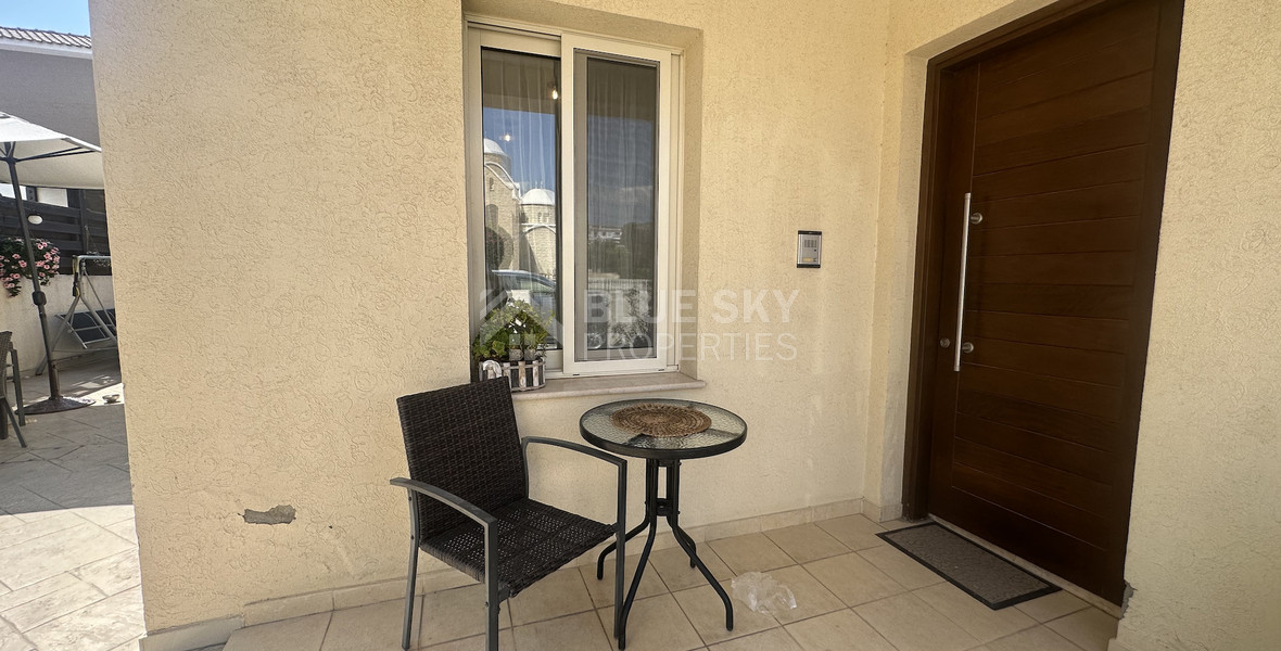 For rent furnished detached two bedroom Bungalow with small garden in Agios Tychonas