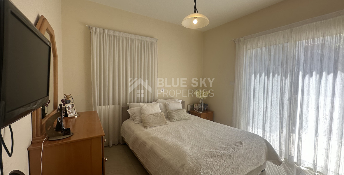 For rent furnished detached two bedroom Bungalow with small garden in Agios Tychonas