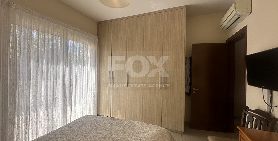 For rent furnished detached two bedroom Bungalow with small garden in Agios Tychonas