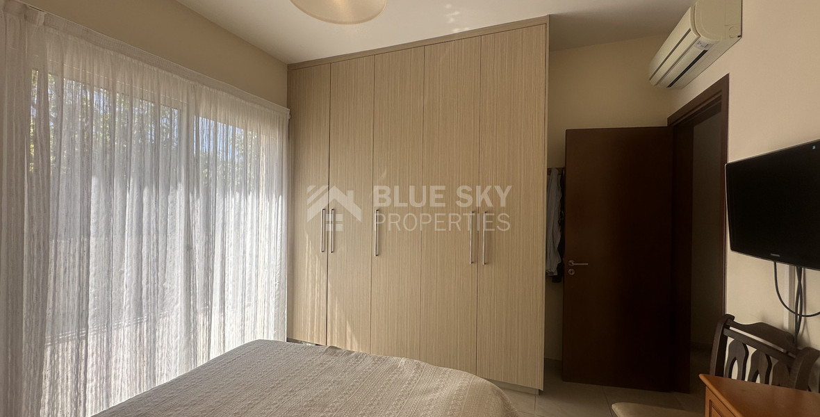 For rent furnished detached two bedroom Bungalow with small garden in Agios Tychonas