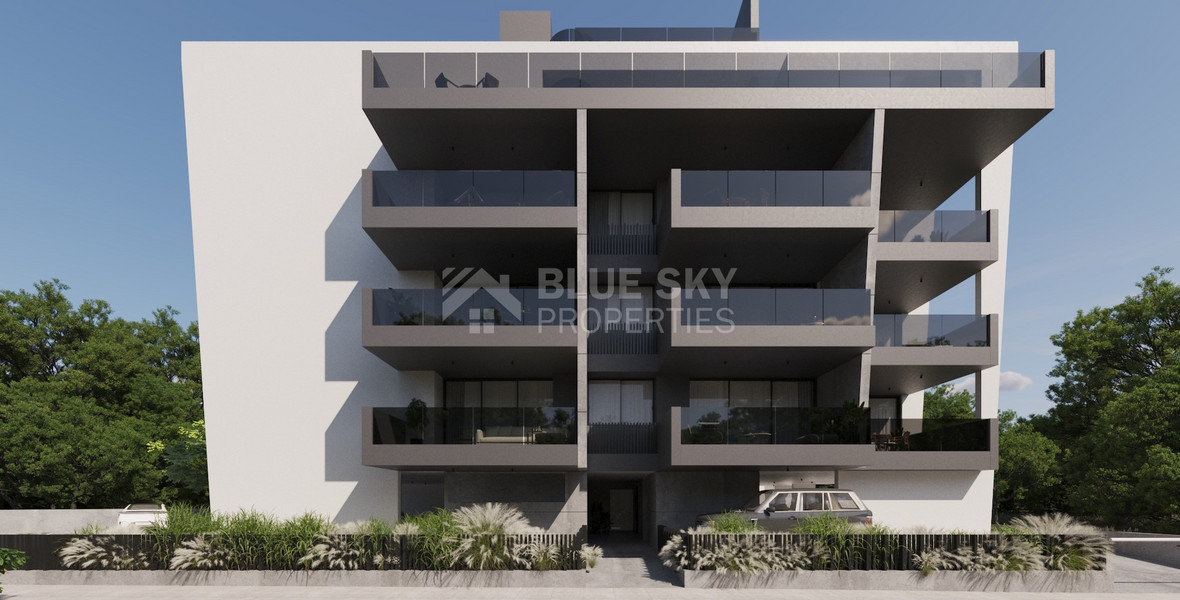 Top floor two bedroom apartment with roof garden for sale in Agios Spyridonas, Limassol