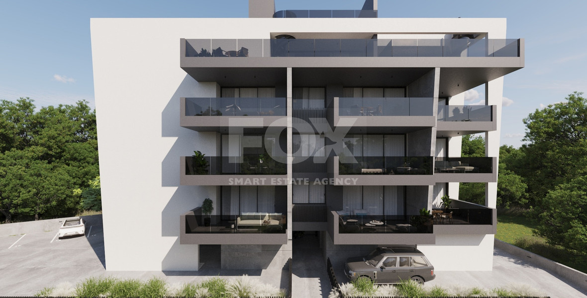 Top floor two bedroom apartment with roof garden for sale in Agios Spyridonas, Limassol
