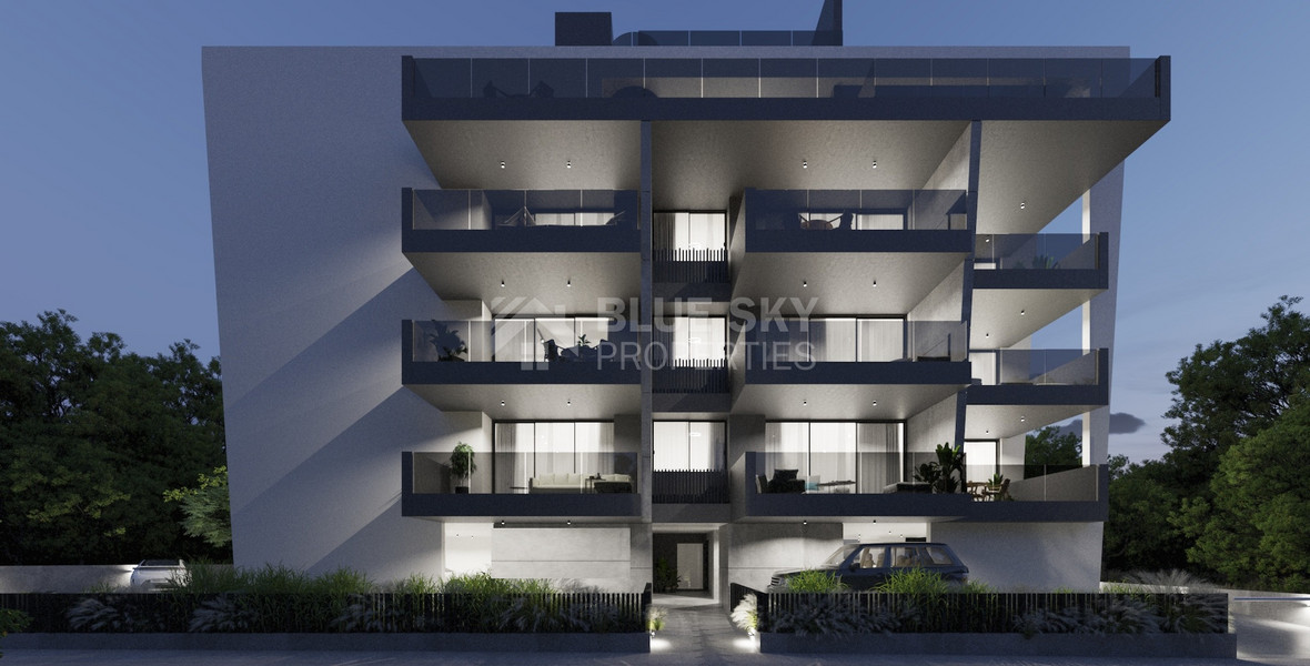 Top floor two bedroom apartment with roof garden for sale in Agios Spyridonas, Limassol