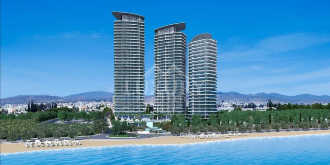 Luxury 3-Bedroom Beachfront & Seafront Apartment next to Limassol Marina | Cyprus Real Estate