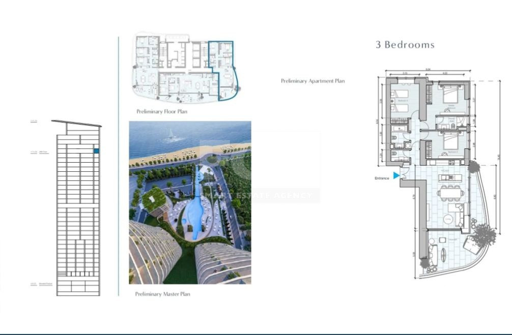 Luxury Three-Bedroom Beachfront & Seafront Apartment for sale next to Limassol Marina | Cyprus Real Estate