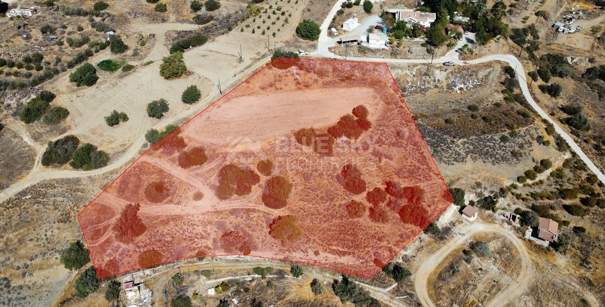 Large Development Land for Sale in Pyrgos: Elevated with Sea Views