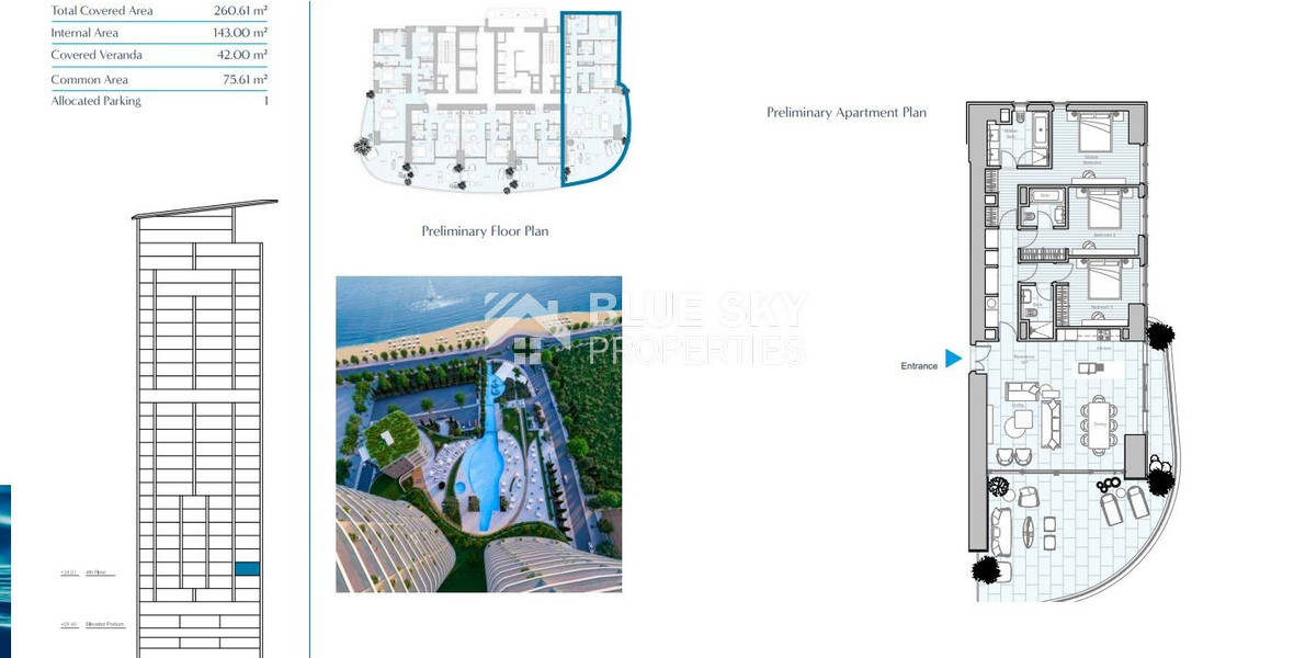 Elegant Seafront Living in Limassol – Spacious Three-Bedroom Residence for sale close to Limassol Marina