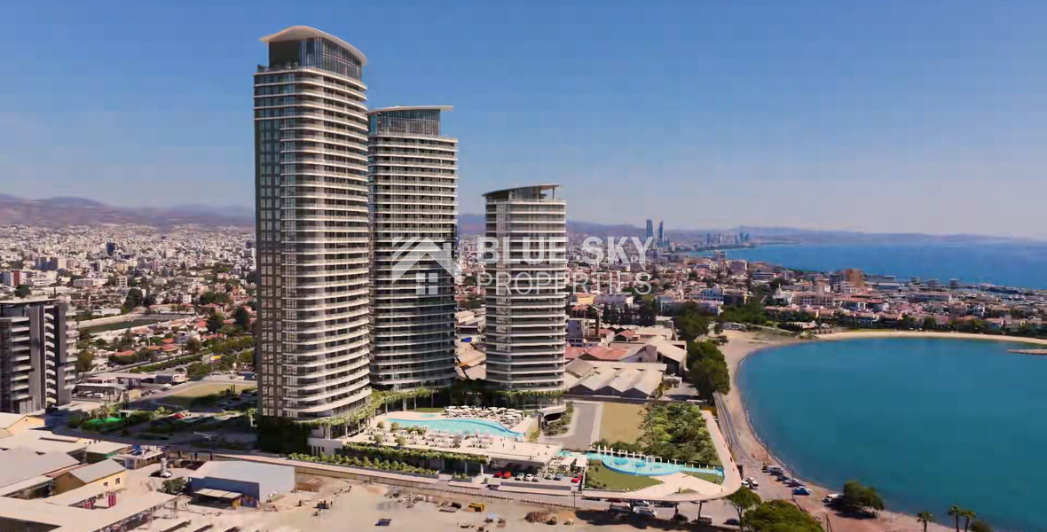 Elegant Seafront Living in Limassol – Spacious Three-Bedroom Residence for sale close to Limassol Marina