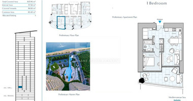 Elegant Seafront Living in Limassol - Seafront One Bedroom Apartment for Sale in Limassol Marina