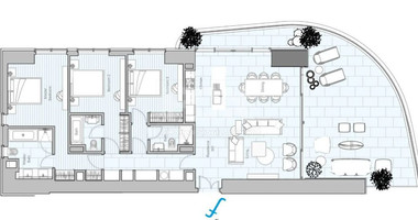 Elegant Seafront Living in Limassol – Spacious Three-Bedroom Residence for sale close to Limassol Marina