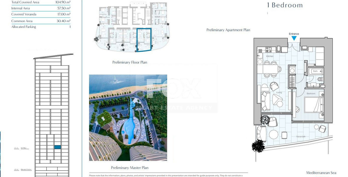 Beachfront One Bedroom Apartment for Sale in Limassol Marina