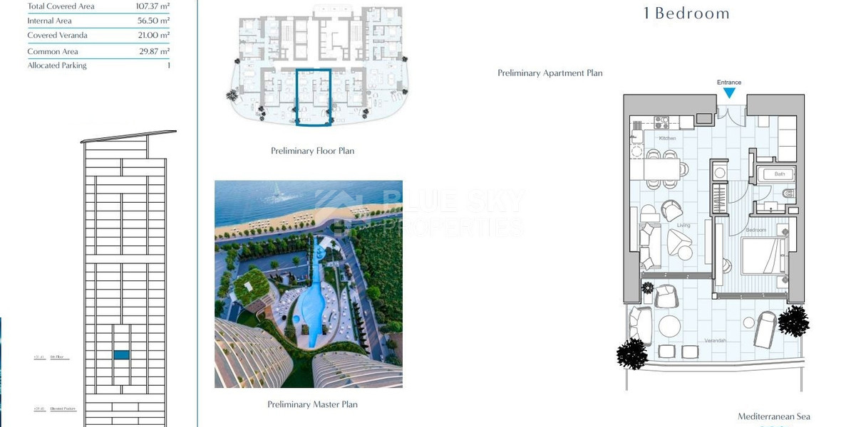 Limassol 1 Bedroom Apartment for Sale | Luxury Seafront Home Near Marina