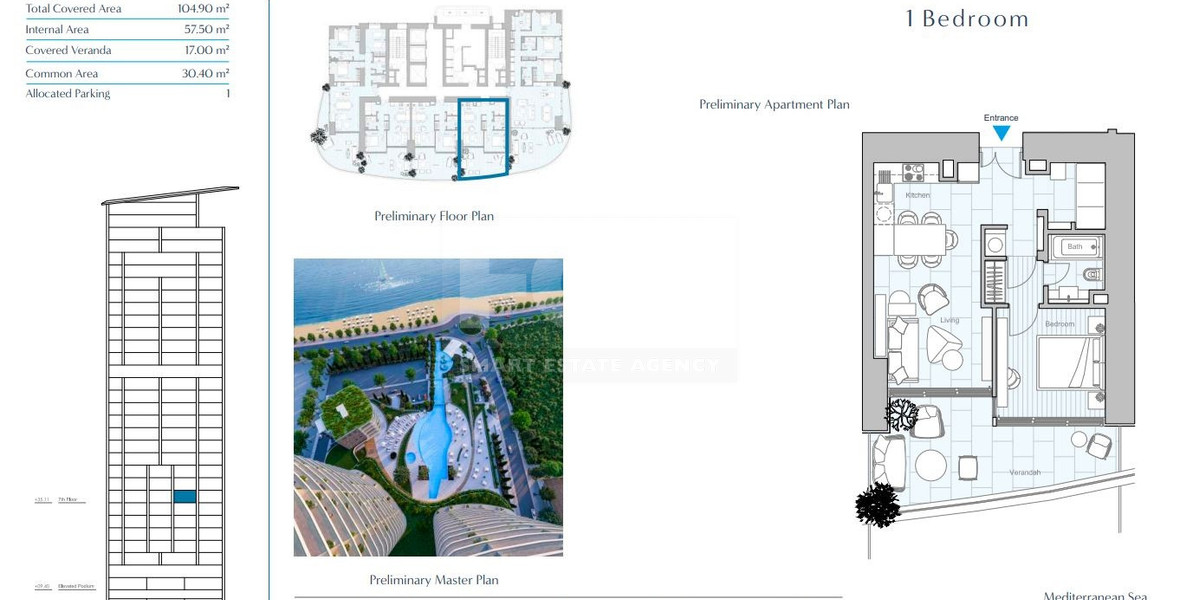 Beachfront One Bedroom Apartment for Sale in Limassol Marina