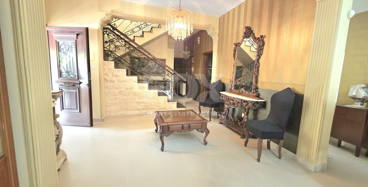 Vintage luxury Five plus one Bedroom Furnished Detached Villa with three jakuzzi and sauna, 300m from the sea for rent in Neapoli Limassol