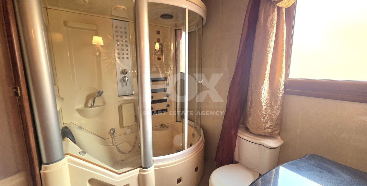 Vintage luxury Five plus one Bedroom Furnished Detached Villa with three jakuzzi and sauna, 300m from the sea for rent in Neapoli Limassol