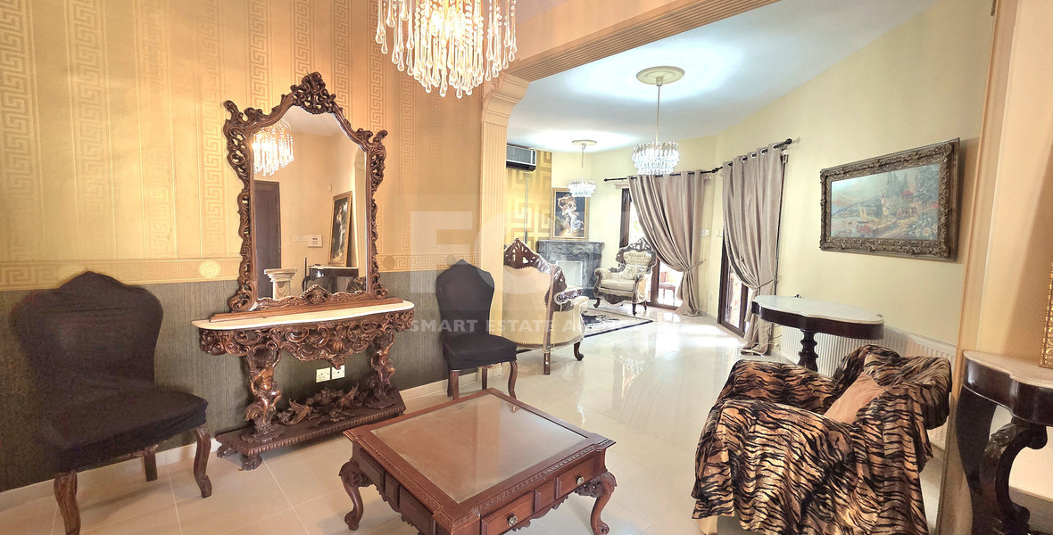 Vintage luxury Five plus one Bedroom Furnished Detached Villa with three jakuzzi and sauna, 300m from the sea for rent in Neapoli Limassol