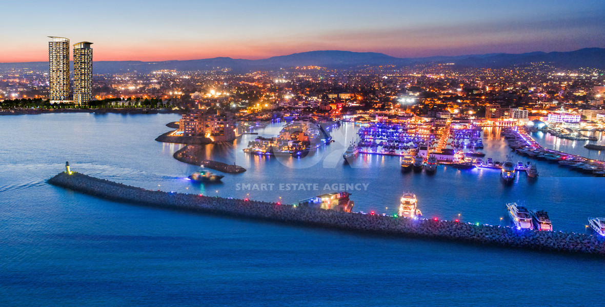 Elegant Seafront Living in Limassol - Beachfront One Bedroom Apartment for Sale in Limassol Marina