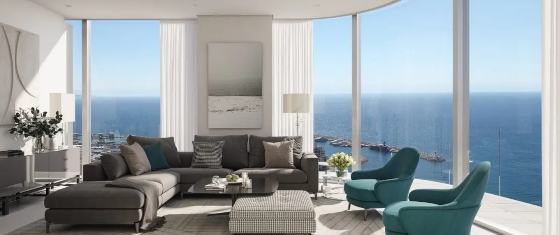 Elegant Seafront Living in Limassol - Seafront One Bedroom Apartment for Sale in Limassol Marina