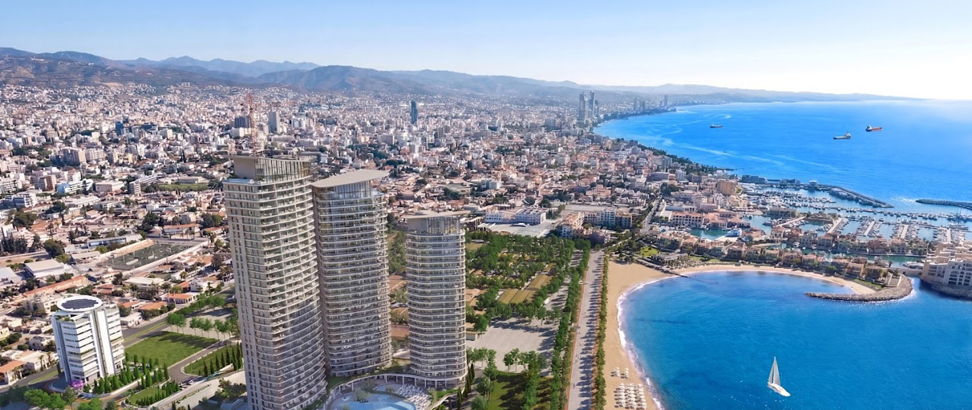 Elegant Seafront Living in Limassol – Spacious Three-Bedroom Residence for sale close to Limassol Marina