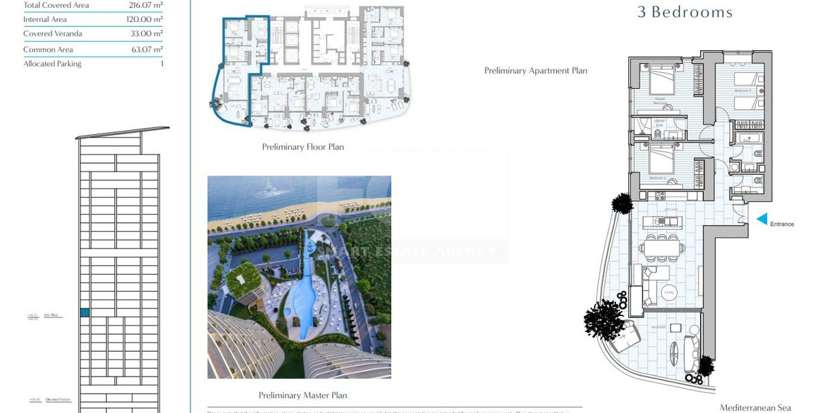 Luxury Beachfront Three Bedroom Apartment for Sale in Limassol Marina– Seafront Living