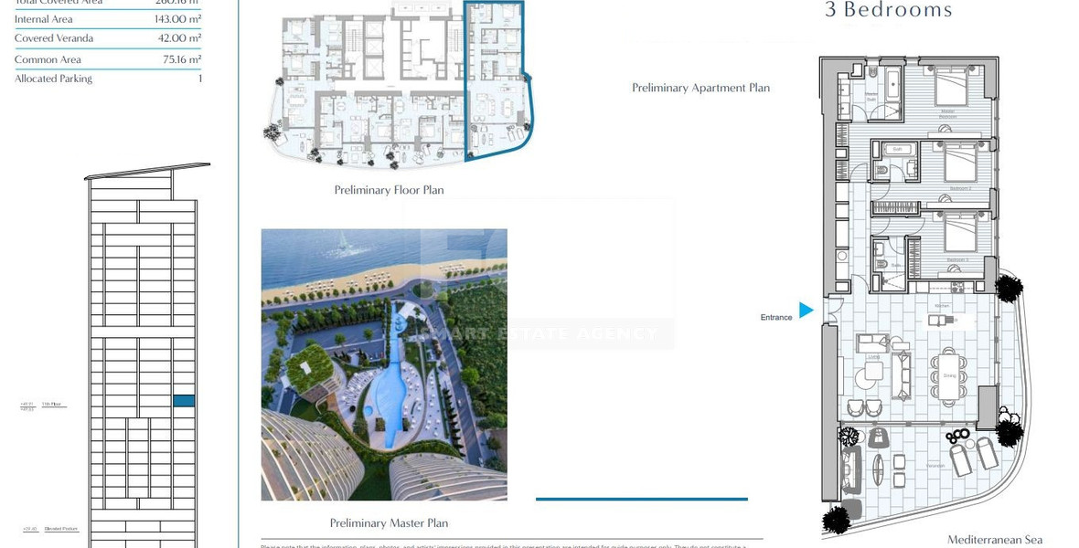 Elegant Seafront Living in Limassol – Spacious Three-Bedroom Residence for sale close to Limassol Marina