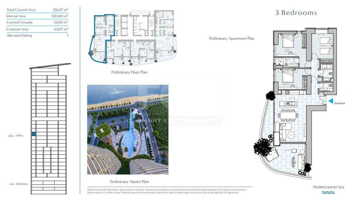 Luxury Beachfront Three Bedroom Apartment for Sale in Limassol Marina– Seafront Living