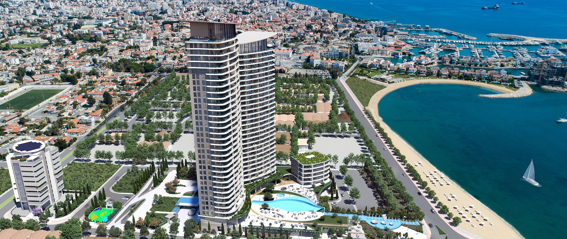 Luxury Beachfront Three Bedroom Apartment for Sale in Limassol Marina– Seafront Living