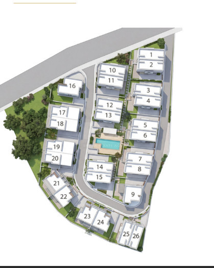 Modern three bedroom Villas in Pegeia,  Private Gardens & Communal Pool Near Coral Bay