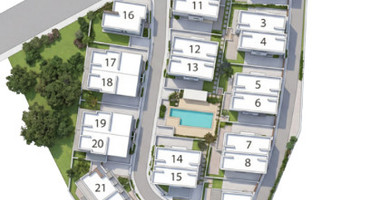 Modern three bedroom Villas in Pegeia,  Private Gardens & Communal Pool Near Coral Bay