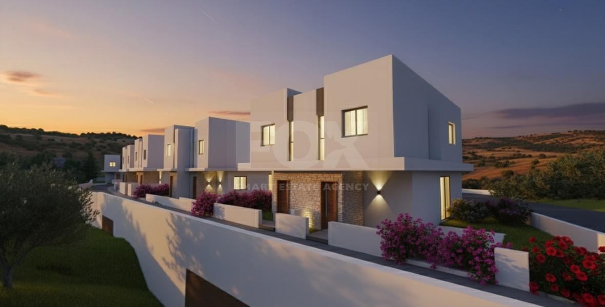 Modern three bedroom Villas in Pegeia,  Private Gardens & Communal Pool Near Coral Bay