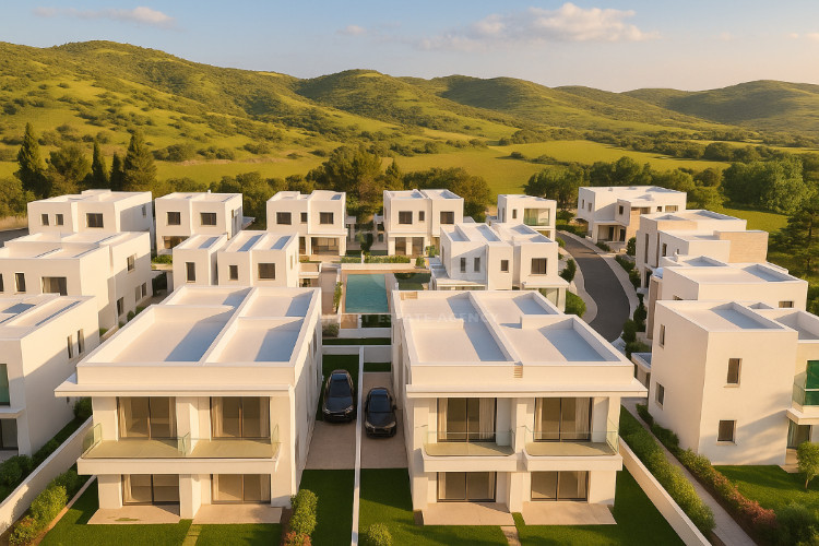 Modern three bedroom Villas in Pegeia,  Private Gardens & Communal Pool Near Coral Bay