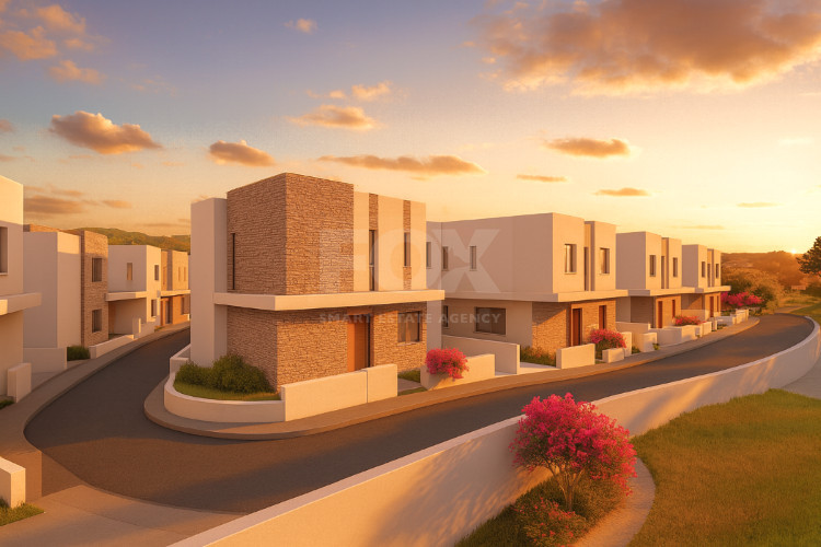 Modern three bedroom Villas in Pegeia,  Private Gardens & Communal Pool Near Coral Bay