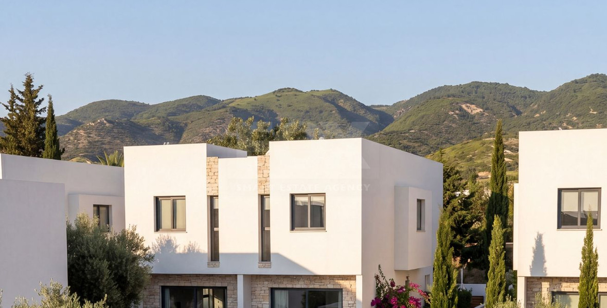 Modern three bedroom Villas in Pegeia,  Private Gardens & Communal Pool Near Coral Bay