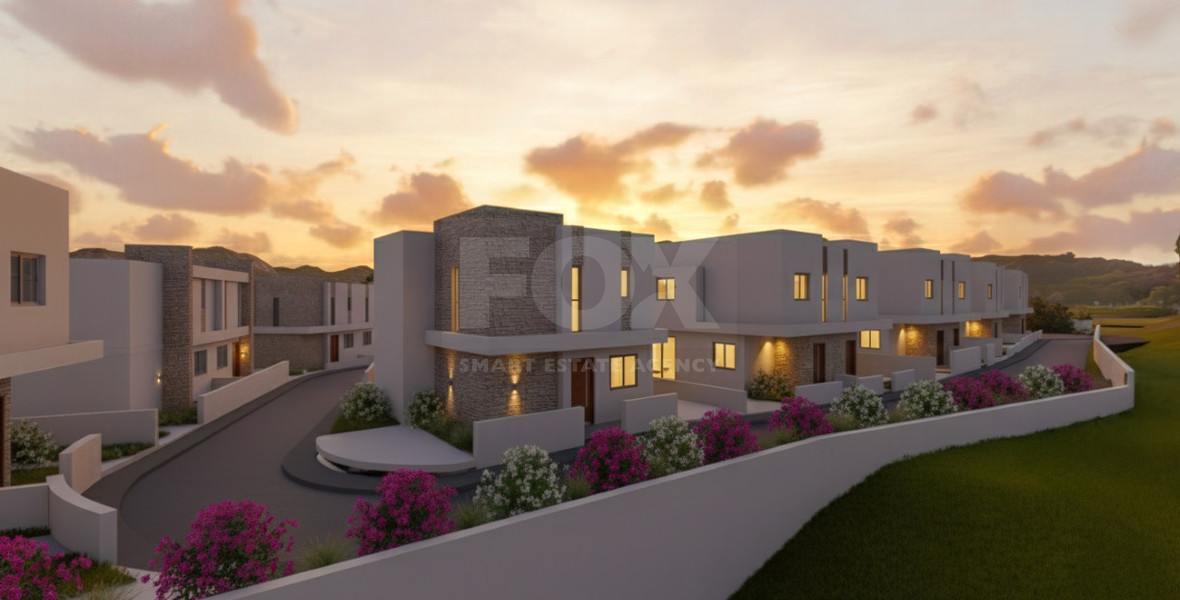 Modern three bedroom Villas in Pegeia,  Private Gardens & Communal Pool Near Coral Bay