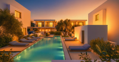 Modern three bedroom Villas in Pegeia,  Private Gardens & Communal Pool Near Coral Bay