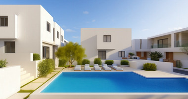 Modern three bedroom Villas in Pegeia,  Private Gardens & Communal Pool Near Coral Bay