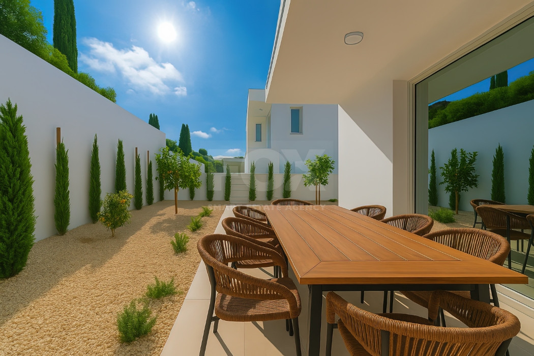 Modern three bedroom Villas in Pegeia,  Private Gardens & Communal Pool Near Coral Bay