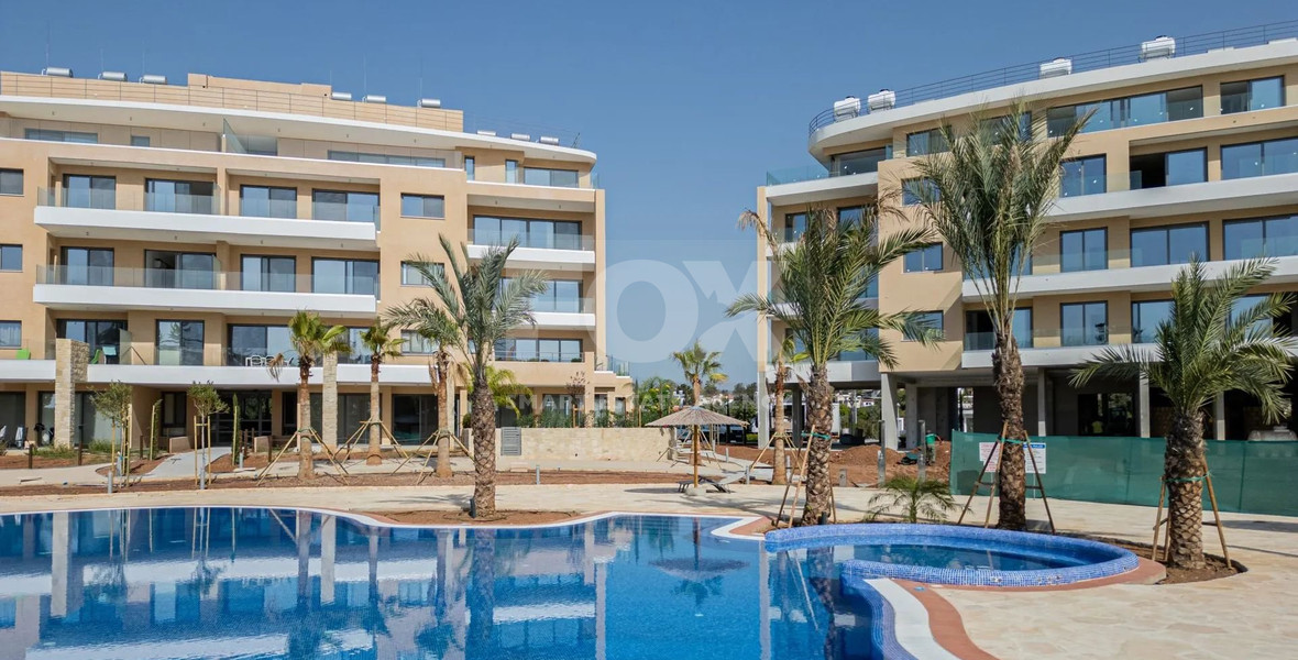 Penthouse for Sale in Trachoni, Limassol | Two-Bedroom, Pools & Green Views