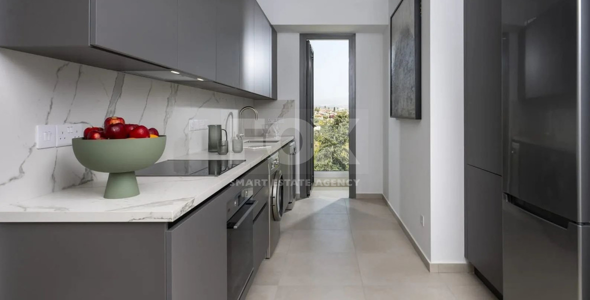 Penthouse for Sale in Trachoni, Limassol | Two-Bedroom, Pools & Green Views