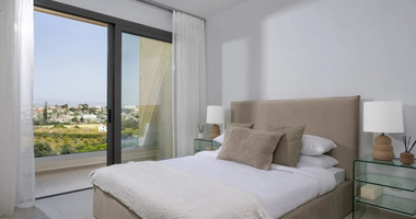 Penthouse for Sale in Trachoni, Limassol | Two-Bedroom, Pools & Green Views