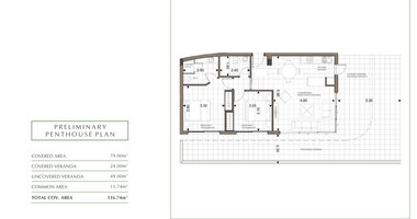 Penthouse for Sale in Trachoni, Limassol | Two-Bedroom, Pools & Green Views